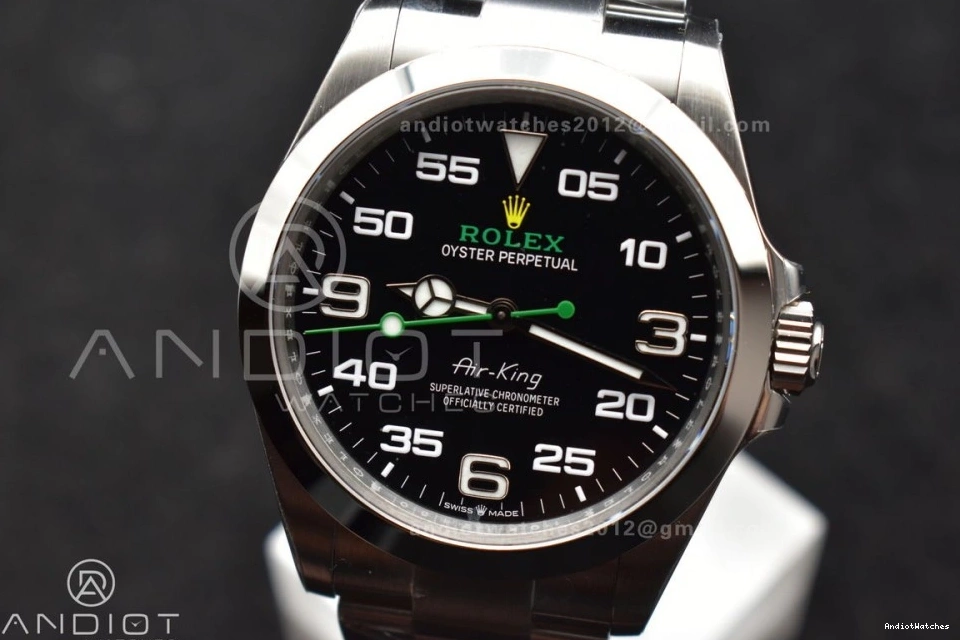 126900 Black 1:1 Air-King Steel on Best 904L VS Bracelet VSF SS 509 Edition SmoothTexture Dial 0410